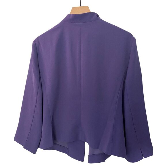 New With Tags Ann Taylor Purple Relaxed Blazer Women's XL - Picture 2 of 5